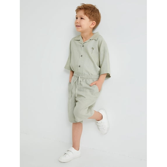 Drawstring Linen Shorts