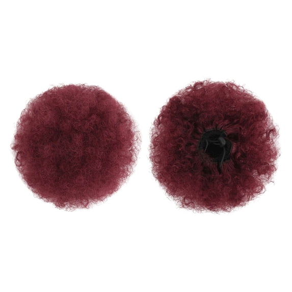 Drawstring Ponytail Extension for Black Women, Premium Medium Short Synthetic Puff Ponytail for Natural Hair, Clip on Drawstring Curly Ponytail Bun, Easy Clip-On Voluminous Hair Ex Makeup Organizers