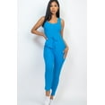 thumbnail image 1 of Drawstring Ribbed Sleeveless Jumpsuit, 1 of 11