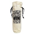 thumbnail image 1 of Drawstring Ribbon Winebag, 5.375 inches x 14 inches, Happiness, 1 of 5