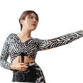 thumbnail image 1 of Drawstring Ruched Dance Top Crop Top Ruched Drawstring Top Dance Wear Ladies Adult, 1 of 1