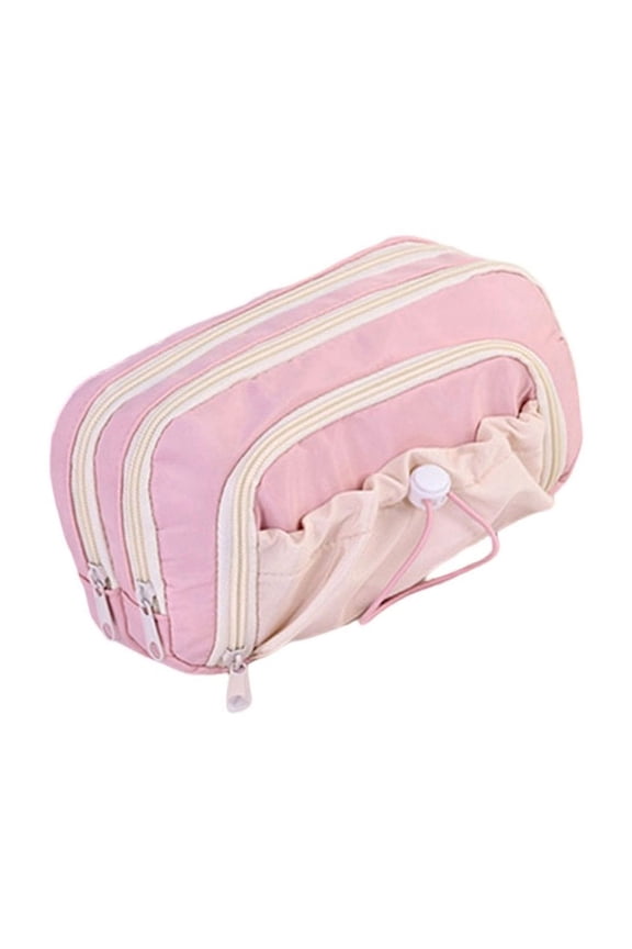 Drawstring School Pouches Multi Layer Organization Front Pocket Lovely Case School Perfect For Backpacks