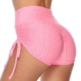 thumbnail image 1 of Drawstring Shorts Textured Butt Lift Gym Workout Slim Jogging Fitness Yoga Leggings Shorts, 1 of 10