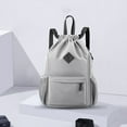 thumbnail image 1 of Drawstring Sports Backpack Large Capacity Outdoor Fitness Leisure Multi Purpose Solid Color Gym Bag Travel Backpack, 1 of 5