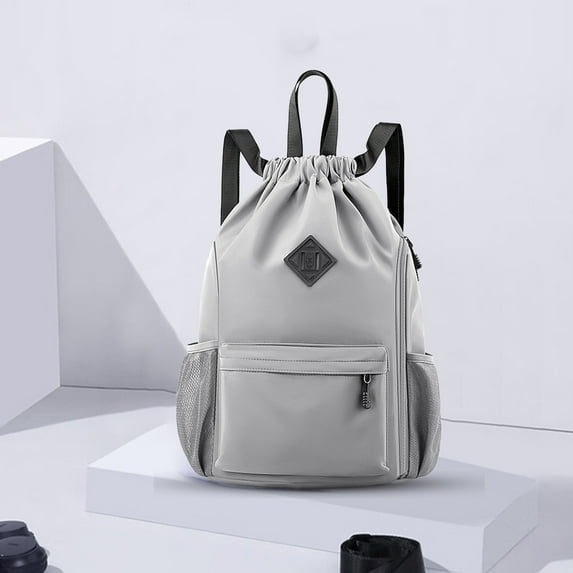 Drawstring Sports Backpack Large Capacity Outdoor Fitness Leisure Multi Purpose Solid Color Gym Bag Travel Backpack