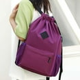thumbnail image 1 of Drawstring Sports Backpack Large Capacity Outdoor Fitness Leisure Multi Purpose Solid Color Gym Bag Travel Backpack, 1 of 5
