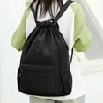 thumbnail image 1 of Drawstring Sports Backpack Large Capacity Outdoor Fitness Leisure Multi Purpose Solid Color Gym Bag Travel Backpack, 1 of 5