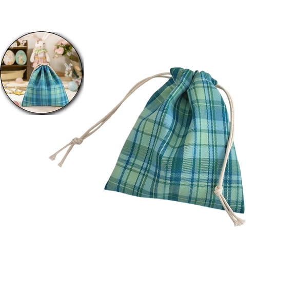 Drawstring Storage Bag – 5.5"x6.3" Dustproof & Lightweight Pouch for Easter Candy, Small Gifts, Accessories – Reusable, Portable, Multi-Use Gift Bag