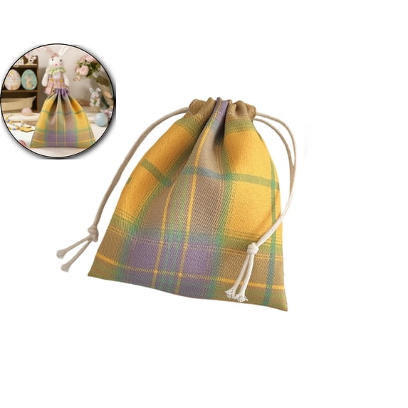 Drawstring Storage Bag – 5.5"x6.3" Dustproof & Lightweight Pouch for Easter Candy, Small Gifts, Accessories – Reusable, Portable, Multi-Use Gift Bag