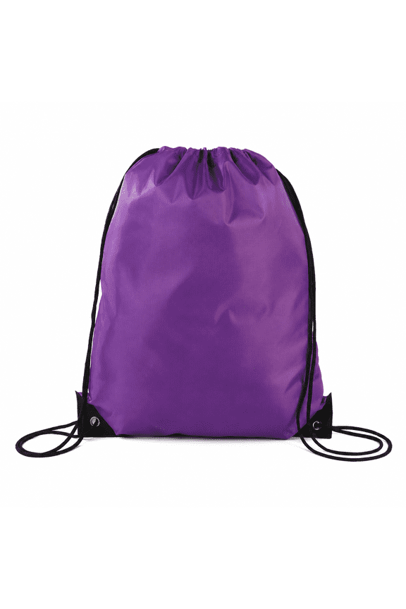 Drawstring Storage Bag Backpack, Polyester Lightweight Cinch Sack, Foldable Sport and Travel Bag with Quick-Draw Closure, Outdoor Gym and Hiking Carry
