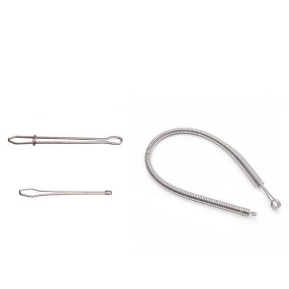 Drawstring Threader, String Insertion Tool, Sewing Aid for Hoodies Pants Shorts, Spring Clip Design, 3-Piece Set
