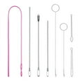 thumbnail image 1 of Drawstring Threader Tool Set, Stainless Steel Sewing Loop Turner Hooks with , Flexible Drawstring Threader, 1 of 6