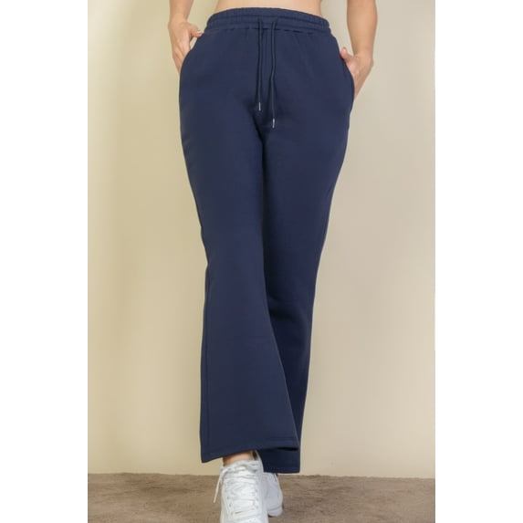 Drawstring Waist Slant Pocket Sweatpants