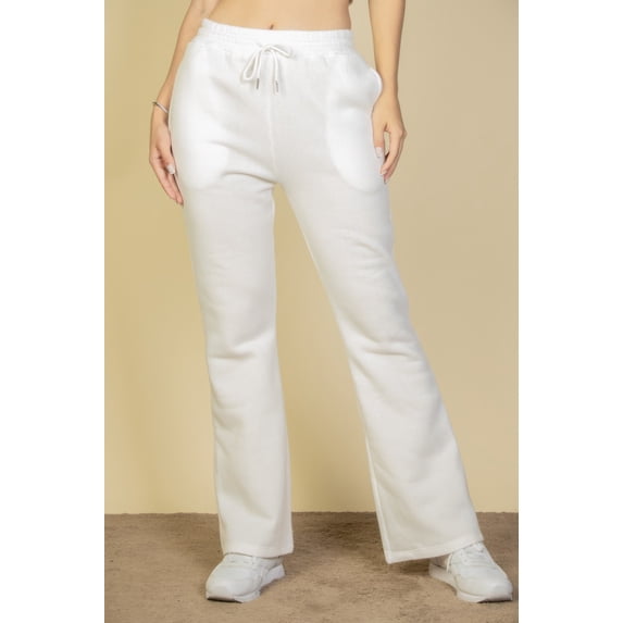 Drawstring Waist Slant Pocket Sweatpants