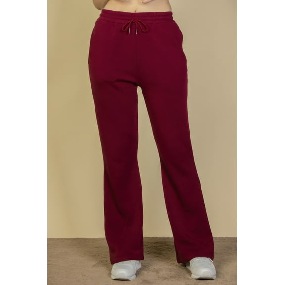Drawstring Waist Slant Pocket Sweatpants
