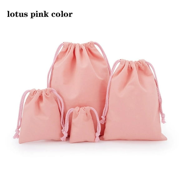 Drawstring bag Color Jewelry bag Cotton Tote organizer Portable Handbags Canvas Grocery Shopping bag foldable Travel Storage Bag
