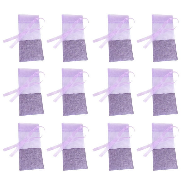 RENACLIPY Rectangular Lavender Drawstring Bags 12pcs for Home and Wardrobe Organization