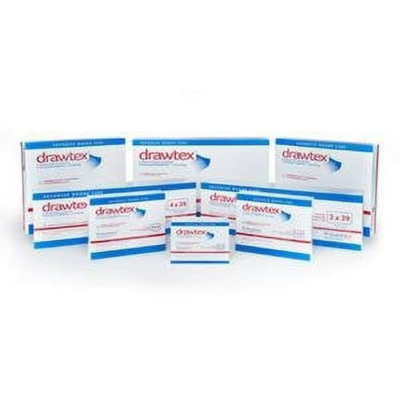 Drawtex Hydroconductive Dressing with Levafiber 2 x 2, (Box 10)