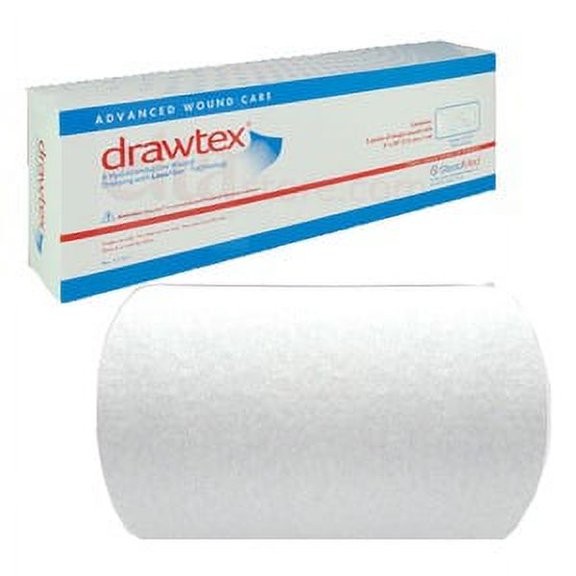 Drawtex Hydroconductive Wound Dressing with LevaFiber, 3/8 x 18 Inch