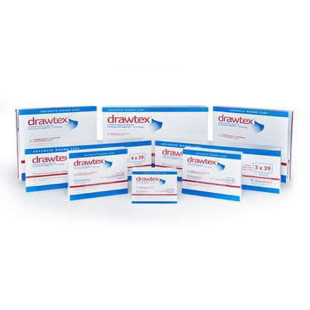 Drawtex Non-Adherent Wound Dressing, Leva Fiber 8 X 8 Inch, 00304 - Box of 10