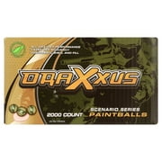 Draxxus Scenario Paintballs 2000ct Camo Shell with Pink Fill for All Types of Play