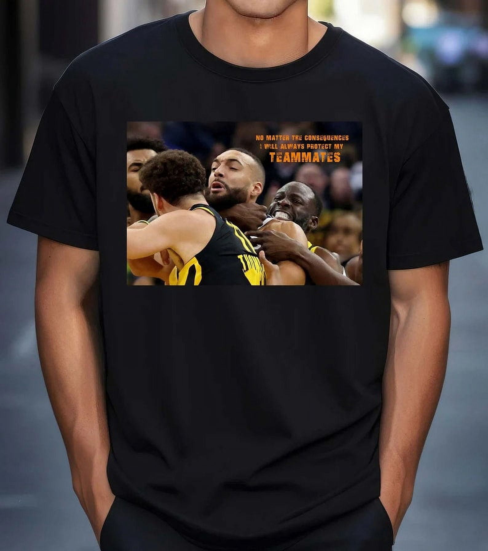 500 LEVEL Draymond Green T-Shirt - Draymond Green Scream Graphic, Unisex Triblend Baseball Tee