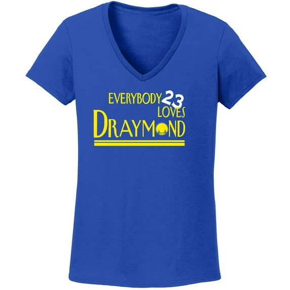Draymond Green Everybody Loves Warriors LADIES V-NECK Shirt T-Shirt