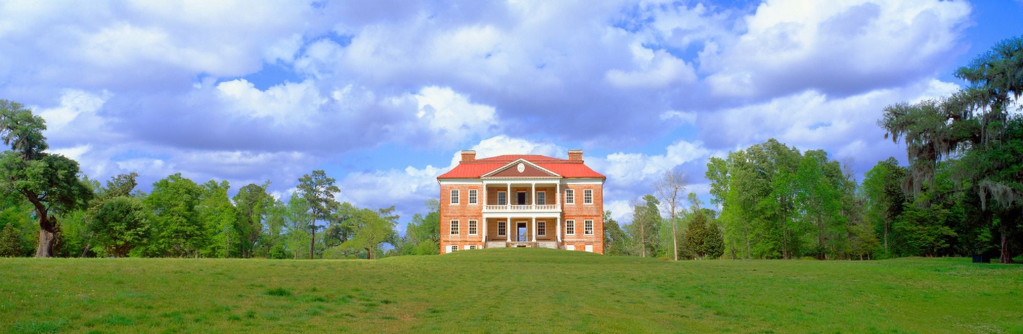 Drayton Hall historic plantation from 1738 Charleston South Carolina Canvas Art - Panoramic Images (27 x 9)