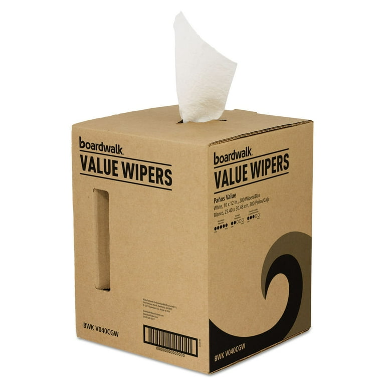 DRC Wipers, Centerpull, 10 x 12, White, 200/Carton DRC Wipers, Centerpull, 10 x 12, White, 200/Carton