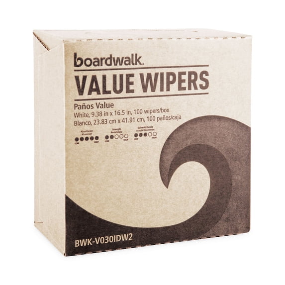 Drc Wipers, White, 9 1/3 X 16 1/2, 9 Dispensers Of 100, 900/carton