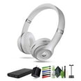 thumbnail image 1 of Dre Beats Solo3 Wireless On-Ear Headphones (Silver) Bundle with More Accessories, 1 of 8