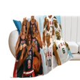 Dre_am Te_am USA Basketball 2024 Fan Soft Anime Throw Blanket Durable