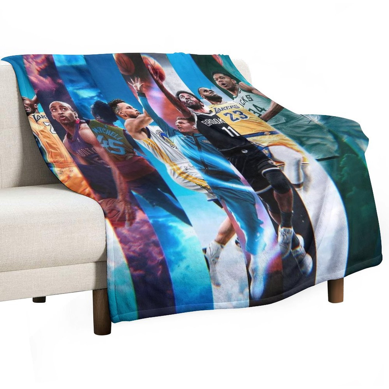 Dre_am Te_am USA Basketball 2024 Fan Soft Anime Throw Blanket Durable