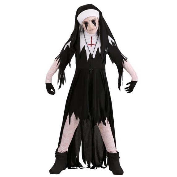 Dreadful Nun Costume for Girls