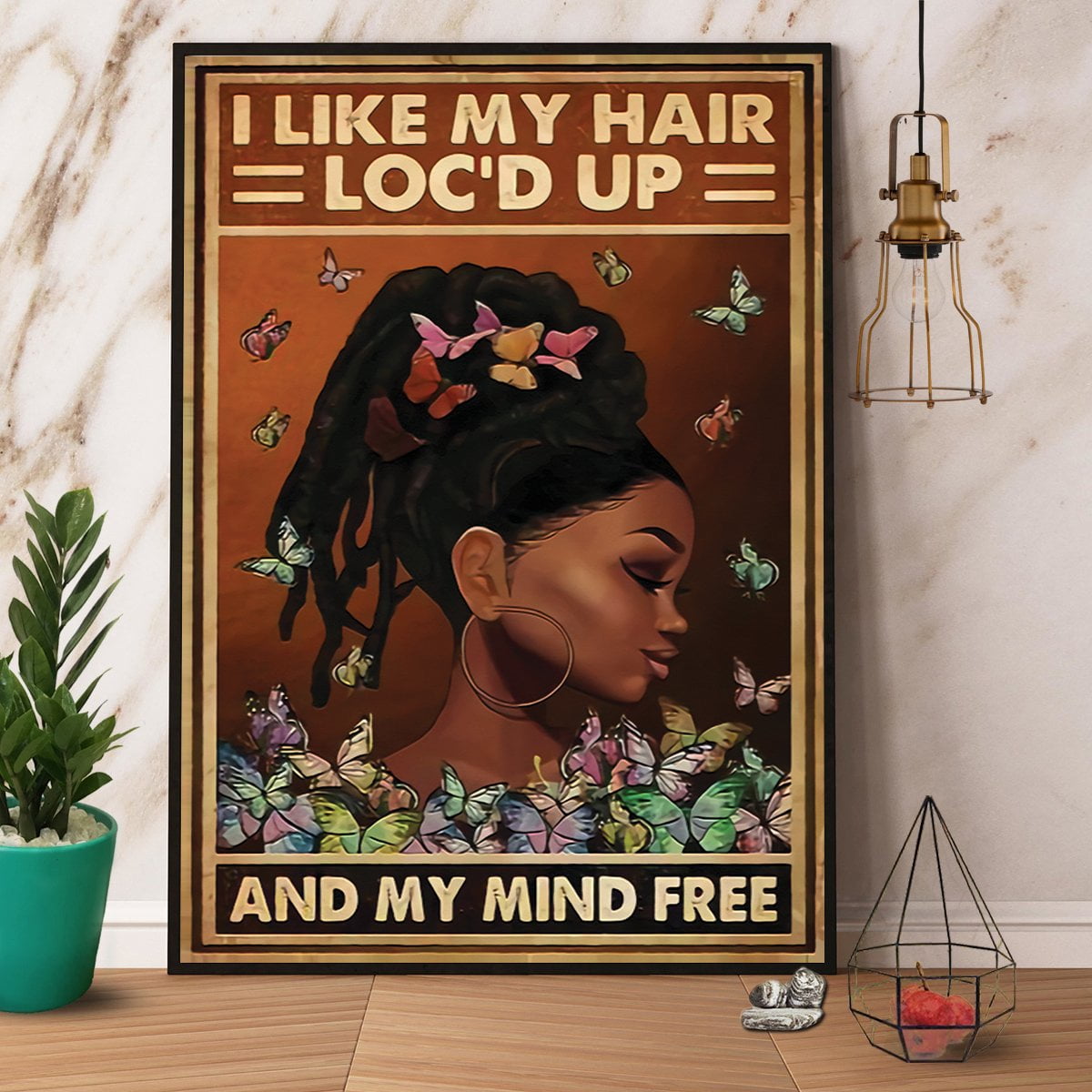 Dreadlock Girl I Like My Hair Loc'D Up And My Mind Free Paper Poster No ...