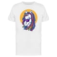 thumbnail image 1 of Dreadlock Unicorn Glasses T-Shirt Men -Image by Shutterstock, Male Medium, 1 of 2