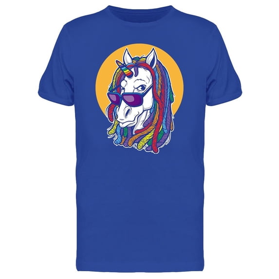 Dreadlock Unicorn Glasses Tee Men's -Image by Shutterstock