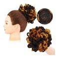 thumbnail image 1 of Dreadlocks Bun Afro Puff Drawstring Ponytail Hair Chignon Faux Nu Locs Hair Extensions, 1 of 7