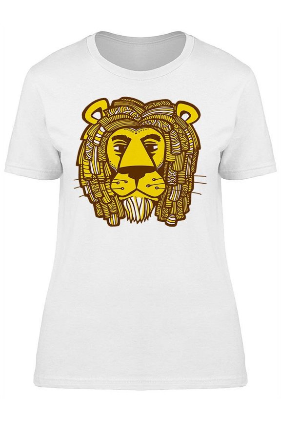 Dreadlocks Cool Lion T-Shirt Women -Image by Shutterstock, Female Medium