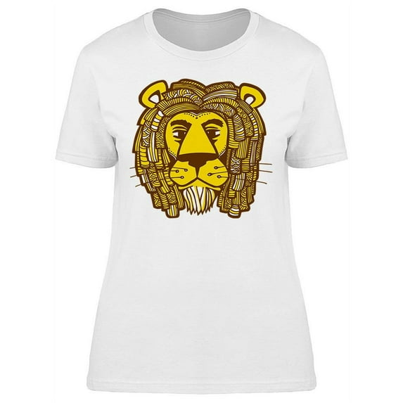 Dreadlocks Cool Lion T-Shirt Women -Image by Shutterstock, Female XX-Large