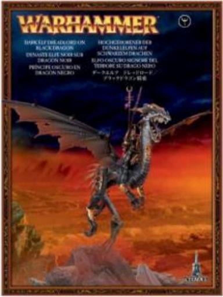 Dreadlord on Black Dragon Sorceress Dark Elf Warhammer Age of