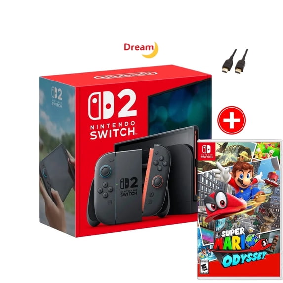 Dream 2025 Newest Nintendo Switch™ 2 Console with Super Mario ODYSSEY Games