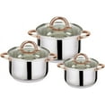 Dream 6Piece Stainless Steel Casserole Set Pots and Lids