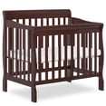 thumbnail image 1 of Dream On Me Aden 4-in-1 Convertible Mini Crib, Espresso, 1 of 9
