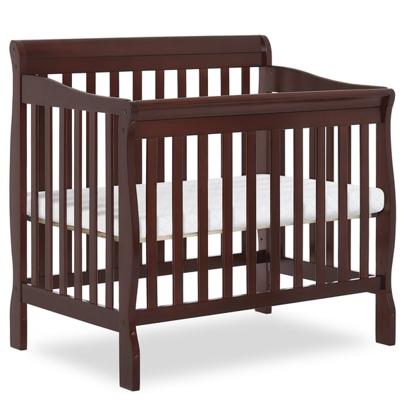 Dream On Me Aden 4-in-1 Convertible Mini Crib, Espresso