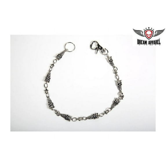 Dream Apparel 25" Pants Keychain, Biker Chain Motorcycle Wallet Chain with Keyring