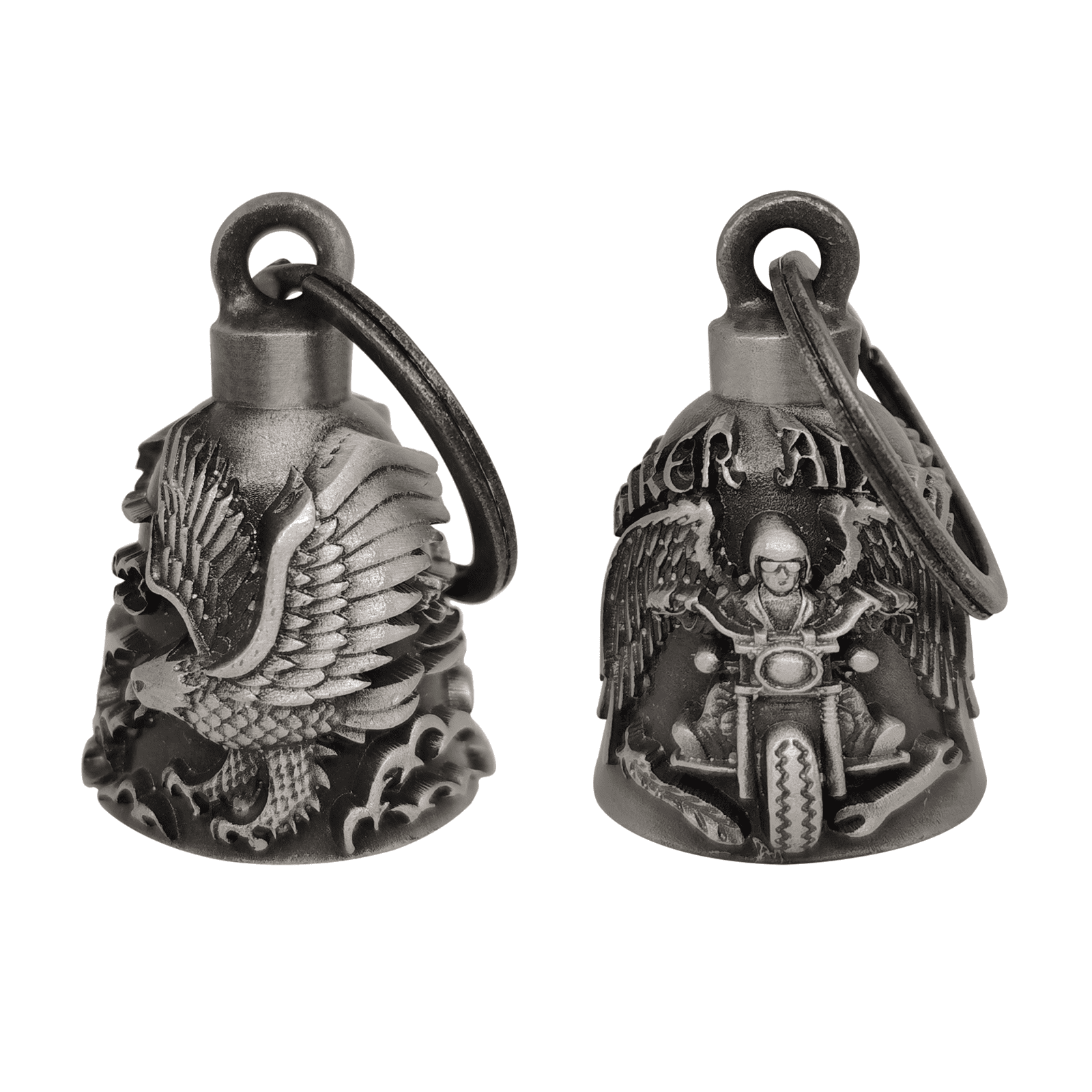 Dream Apparel 【2Pack】Motorcycle Bells for Biker Good Luck Riding Bells with Hanger Motorcycle