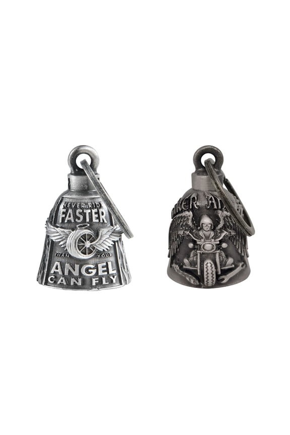 【2Pack】Motorcycle Bells for Biker Good Luck Riding Bells with Hanger Motorcycle Accessory or Keychain for Luck