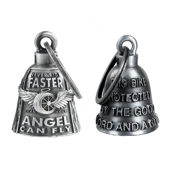 Dream Apparel 【2Pack】Motorcycle Bells for Biker Good Luck Riding Bells with Hanger Motorcycle Accessory or Keychain for Luck