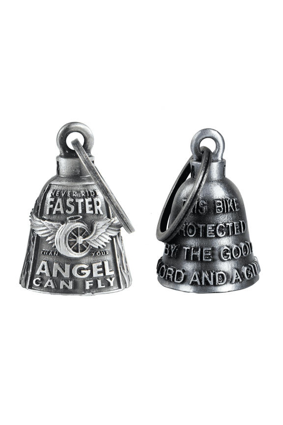 【2Pack】Motorcycle Bells for Biker Good Luck Riding Bells with Hanger Motorcycle Accessory or Keychain for Luck